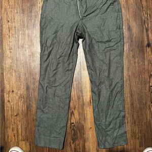 J. Crew Womens Black and Gray Patterned Dress Pants